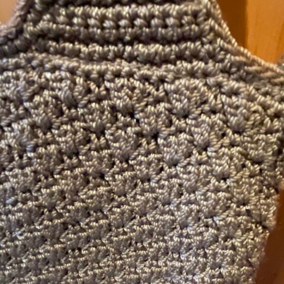 The Sak Brown Woven Crochet Boho Shoulder Bag Vintage - Picture 3 of 5